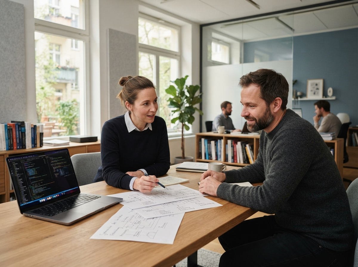Skarveldun Team bei der Analyse von Marktdaten und Risikomodellen